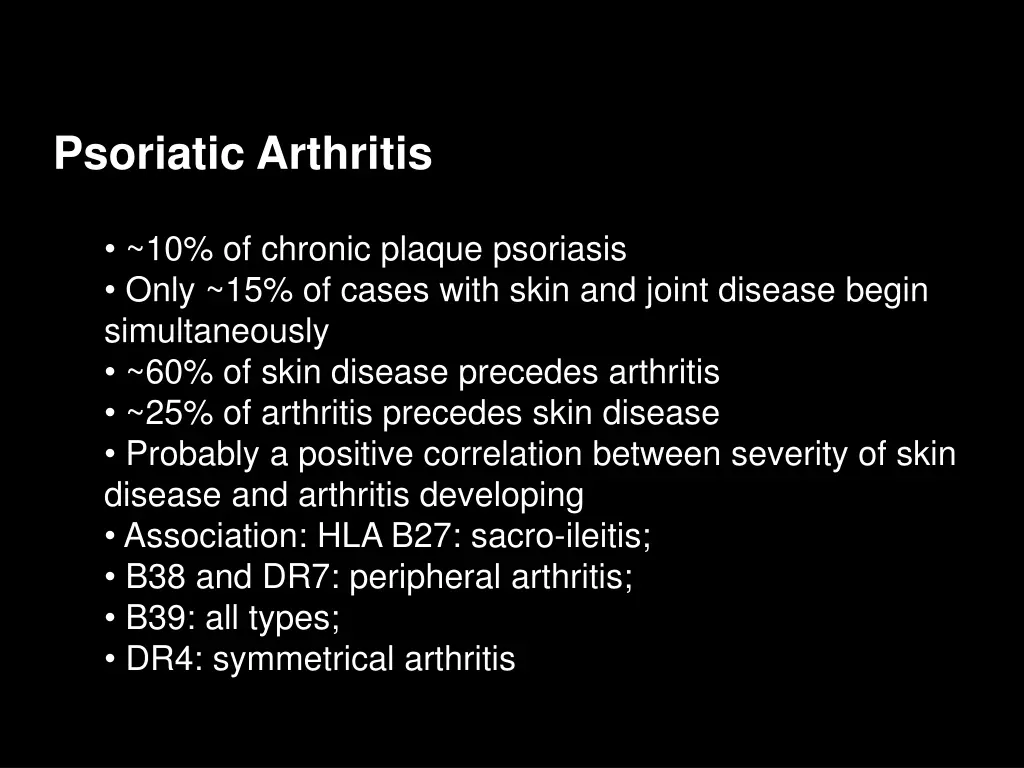 psoriatic arthritis
