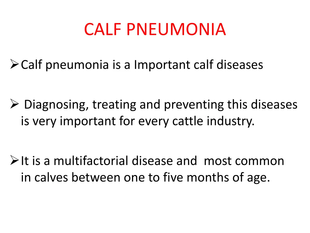 calf pneumonia