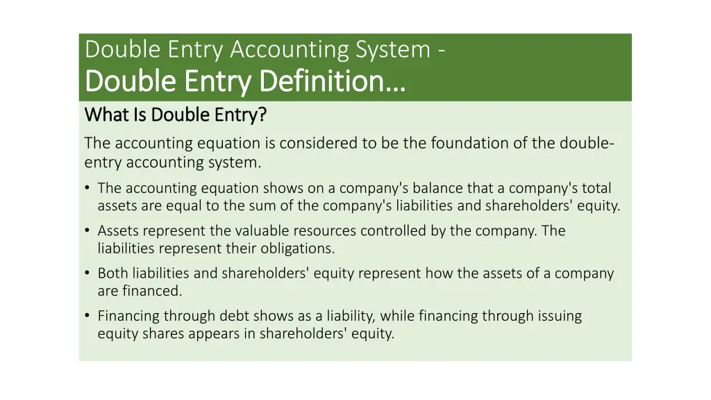 double entry accounting system double entry 1