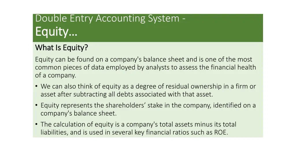 double entry accounting system equity equity 1