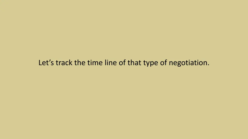 let s track the time line of that type