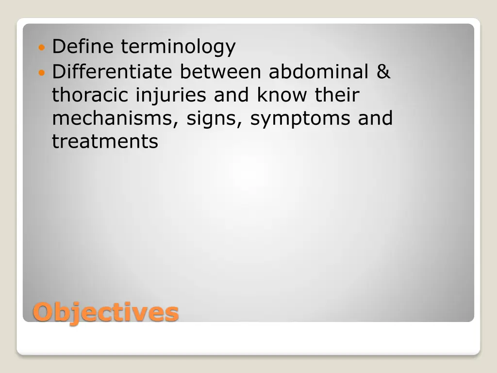 define terminology differentiate between