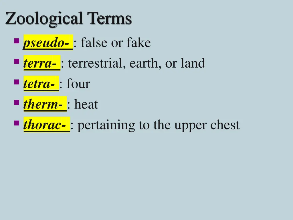 zoological terms pseudo false or fake terra