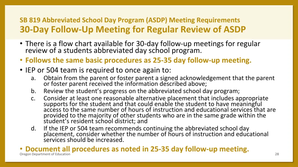 sb 819 abbreviated school day program asdp 20