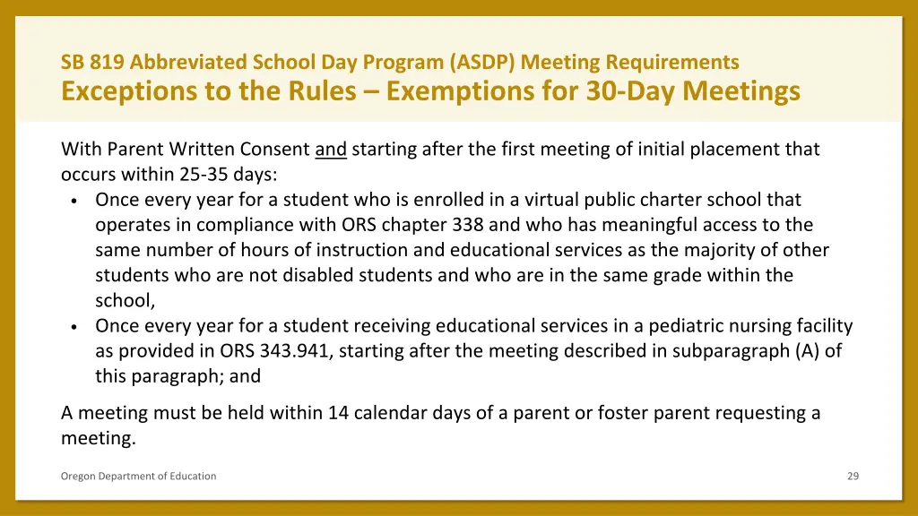 sb 819 abbreviated school day program asdp 21