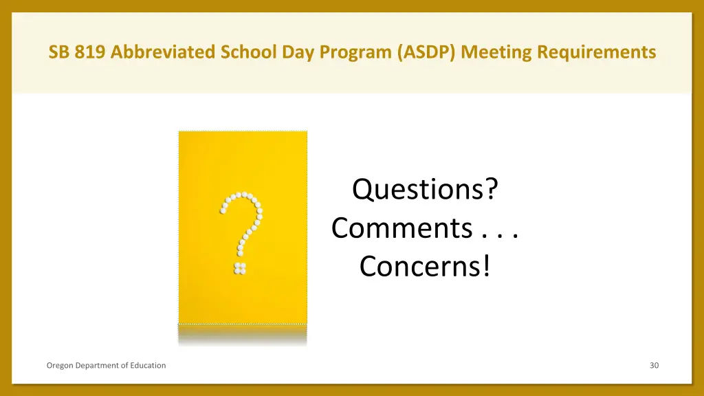 sb 819 abbreviated school day program asdp 22