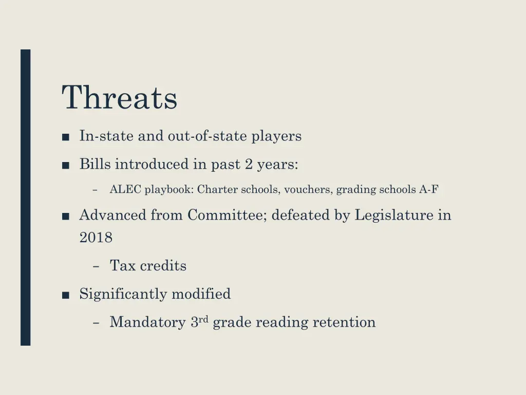threats