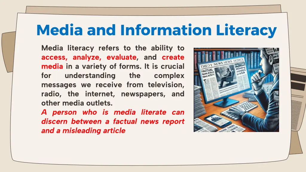 media and information literacy