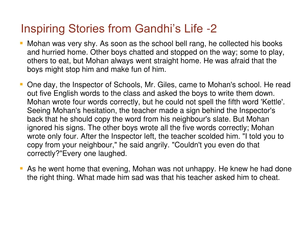 inspiring stories from gandhi s life 2