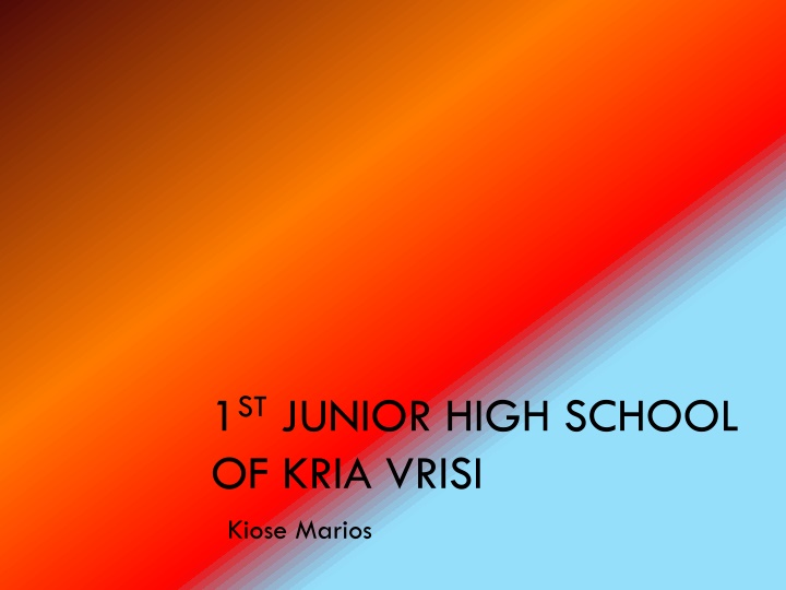 1 st junior high school of kria vrisi