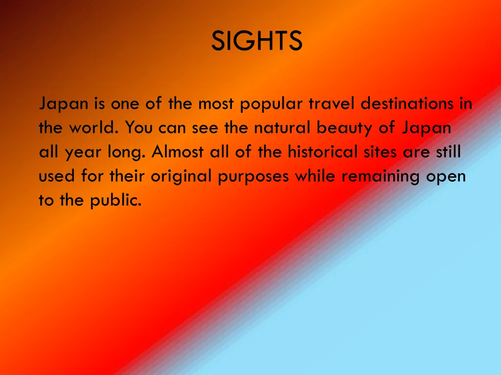 sights