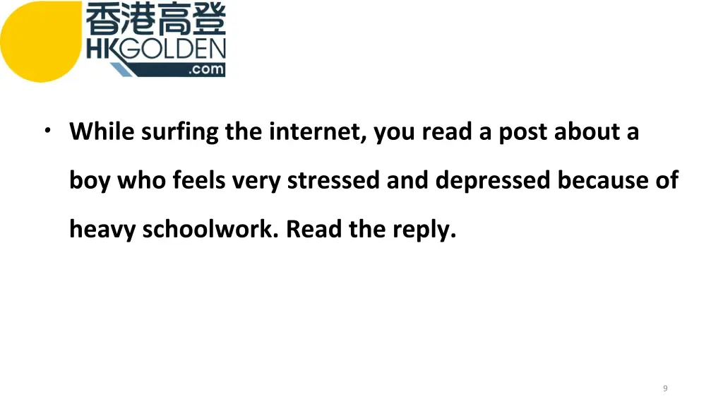 while surfing the internet you read a post about a