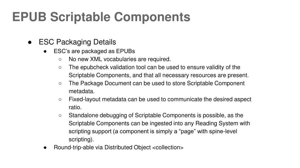 epub scriptable components