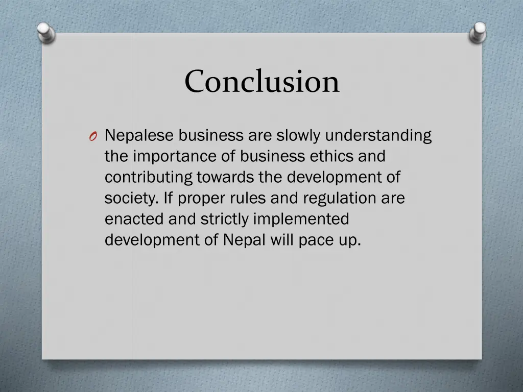 conclusion