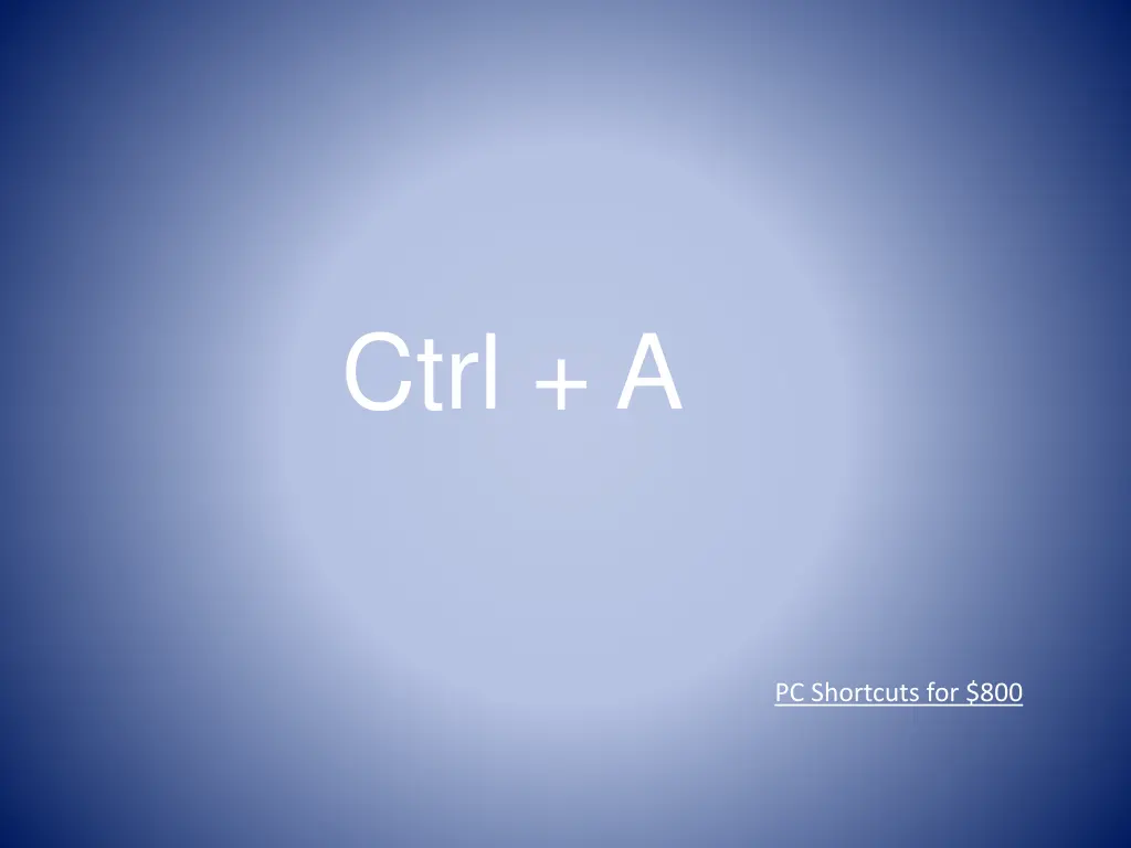 ctrl a