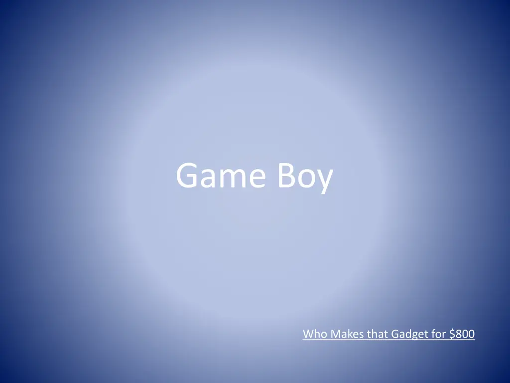game boy