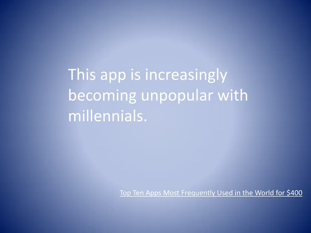 this app is increasingly becoming unpopular with