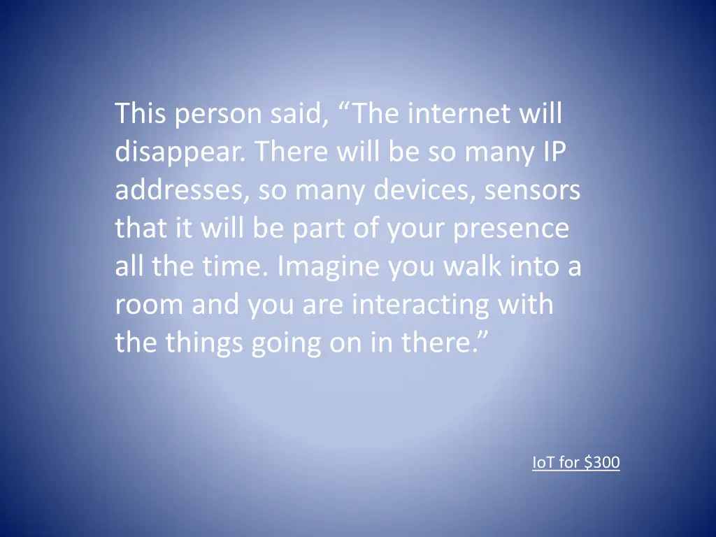 this person said the internet will disappear
