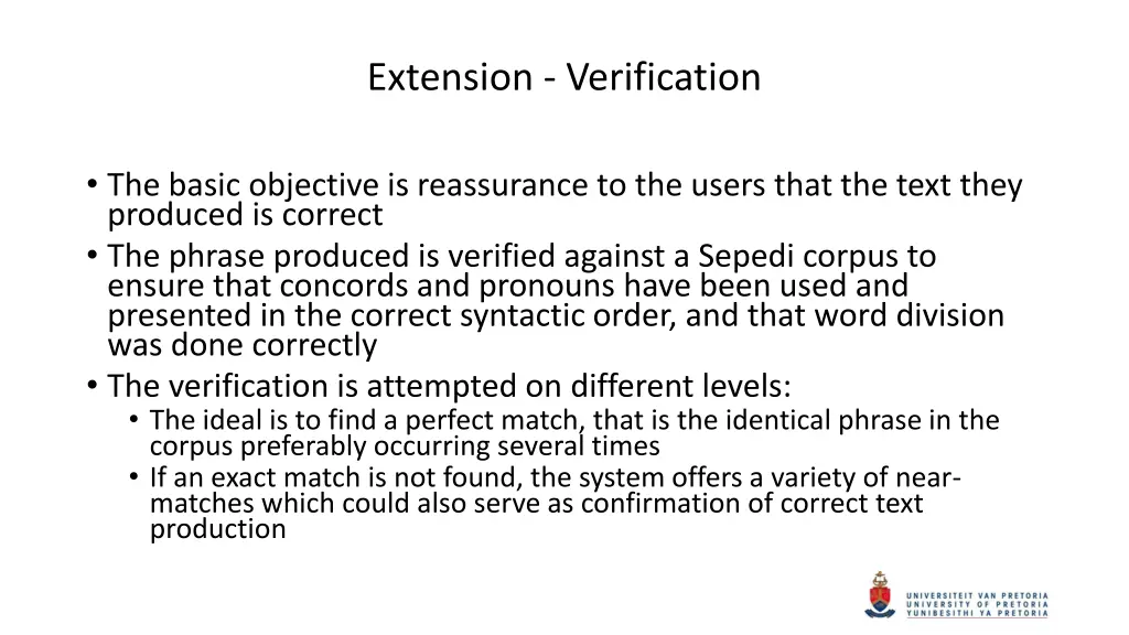 extension verification