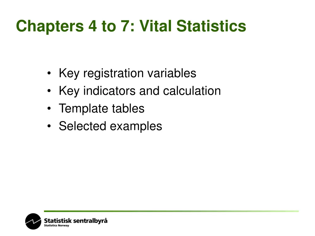 chapters 4 to 7 vital statistics