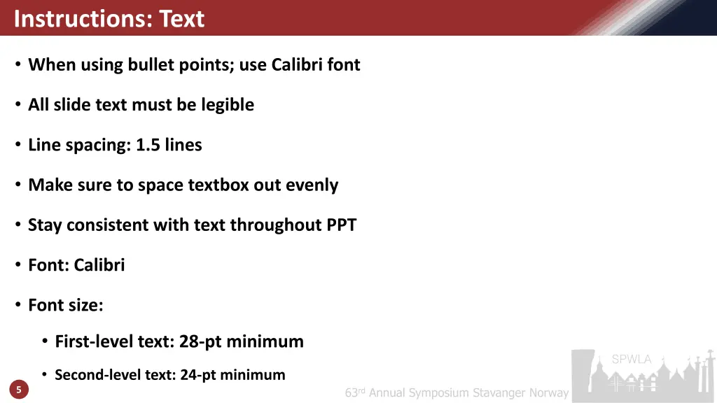 instructions text