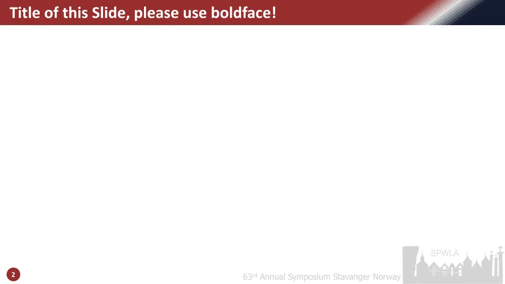 title of this slide please use boldface
