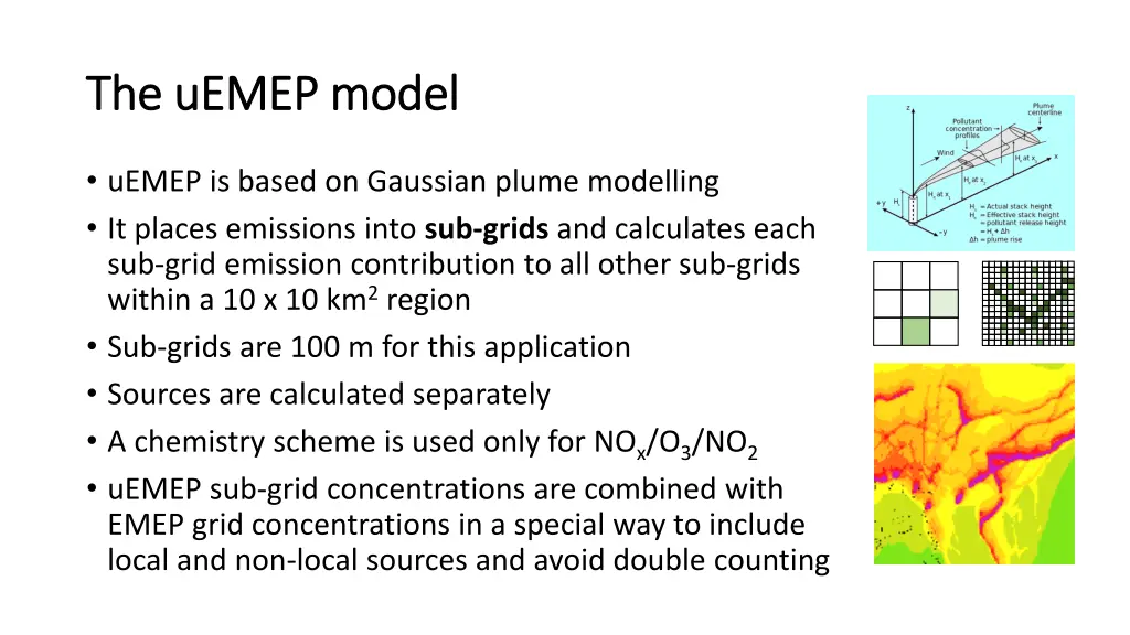 the the uemep uemep model