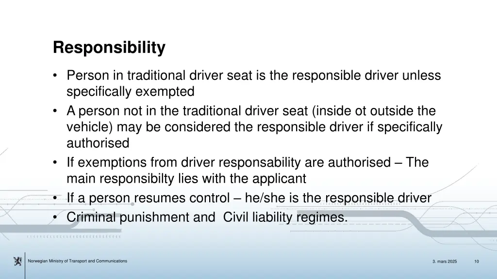 responsibility