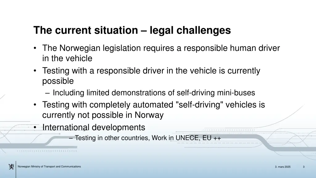the current situation legal challenges
