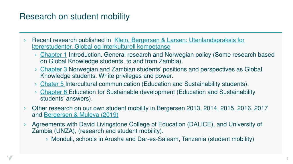 research on student mobility