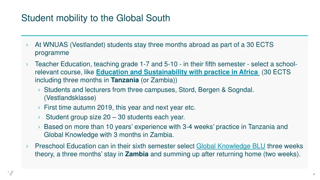 student mobility to the global south