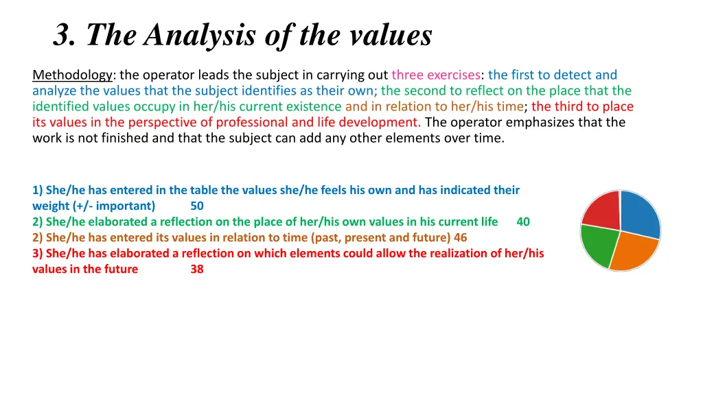 3 the analysis of the values