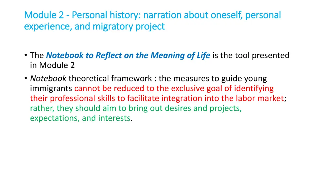module 2 module 2 personal history narration