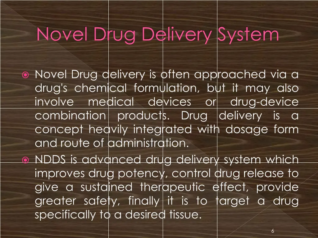 novel drug delivery system 2