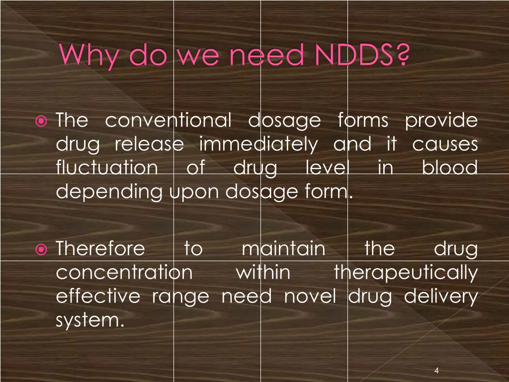 why do we need ndds