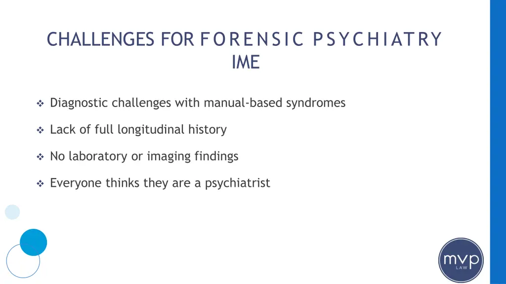 challenges for forensic psychiatry ime