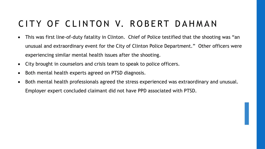 city of clinton v robert dahman 1