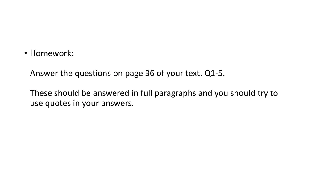 homework