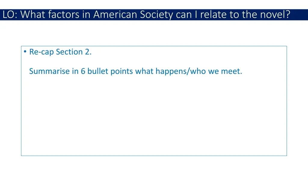 lo what factors in american society can i relate 1