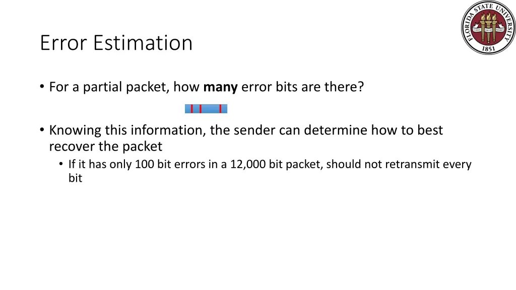 error estimation