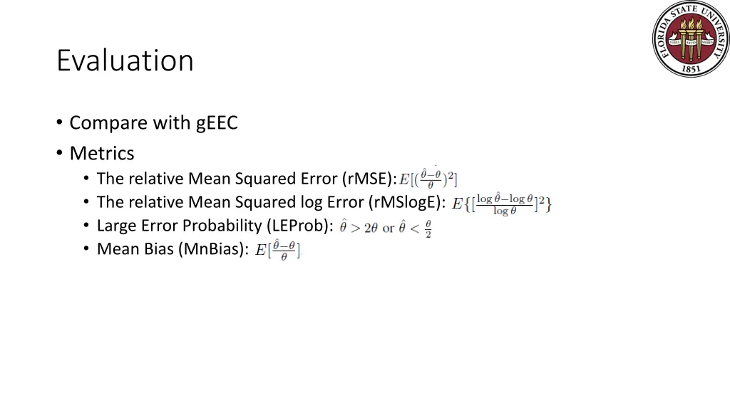evaluation