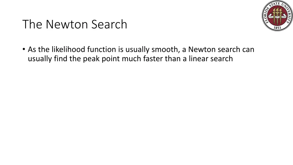 the newton search