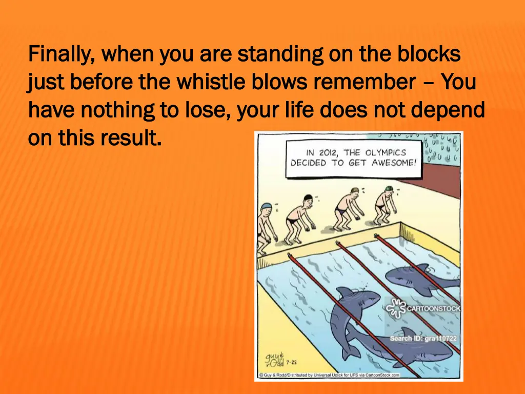 finally when you are standing on the blocks