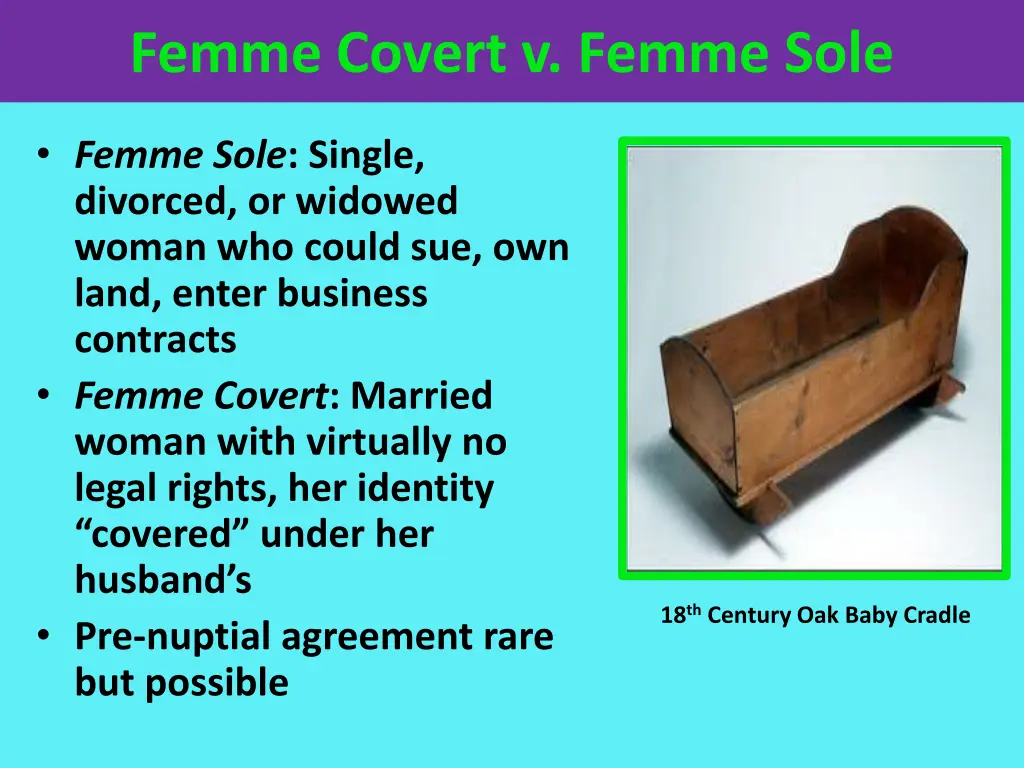 femme covert v femme sole