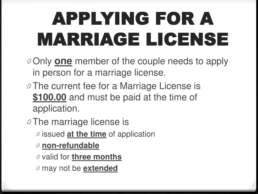applying applying for a marriage license marriage