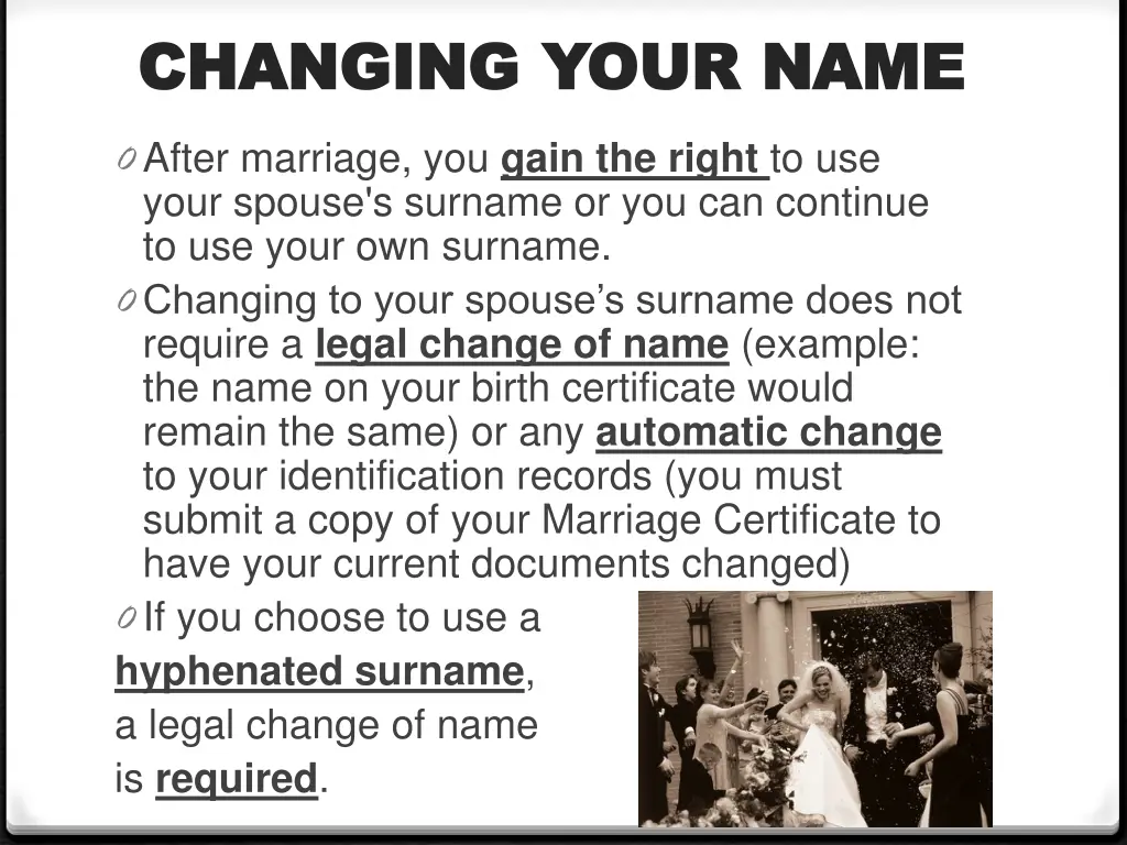 changing your name changing your name