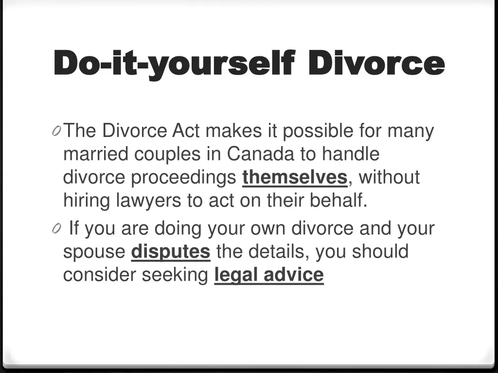 do do it it yourself divorce yourself divorce