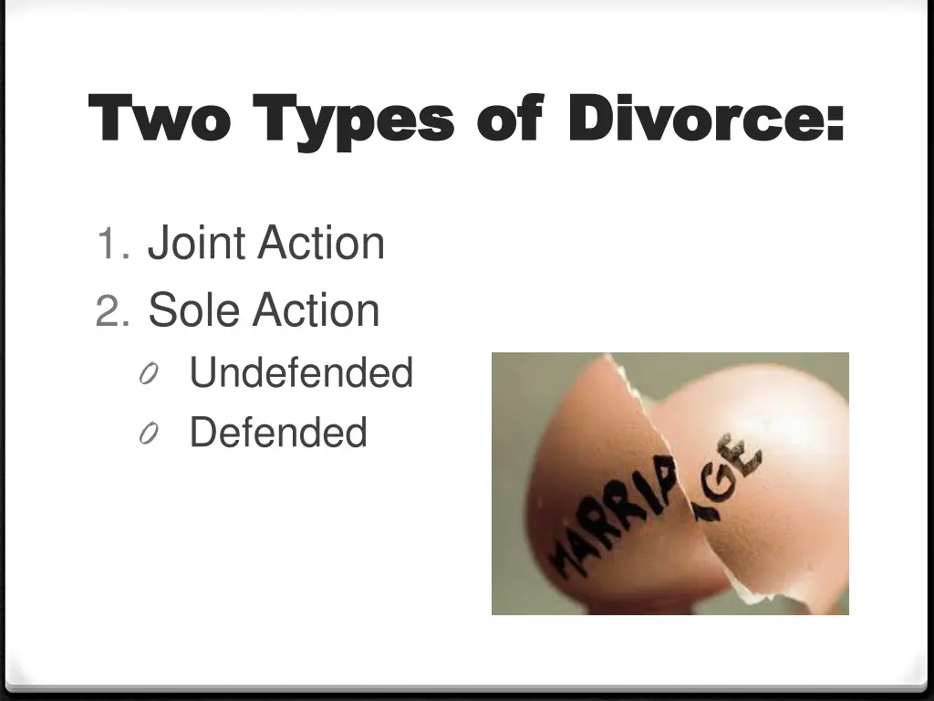 two types of divorce two types of divorce