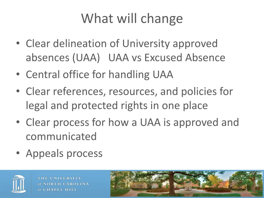what will change