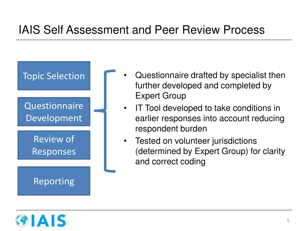 iais self assessment and peer review process 2